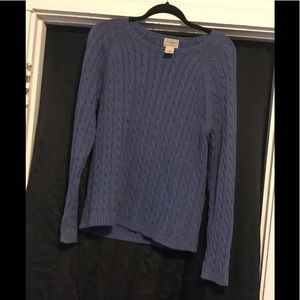 L. L. Bean cozy blue sweater